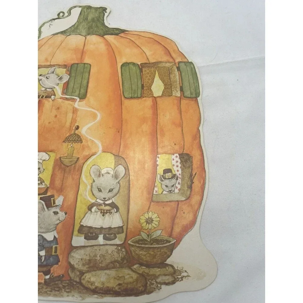 Norcross Die Cut Mouses in the Pumpkin House Fall Cardboard Wall Decoration 12
